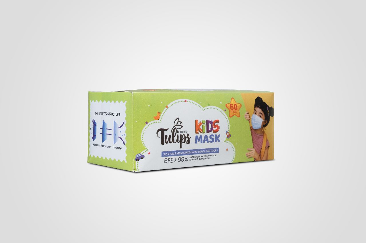 Tulips Kids Face Mask